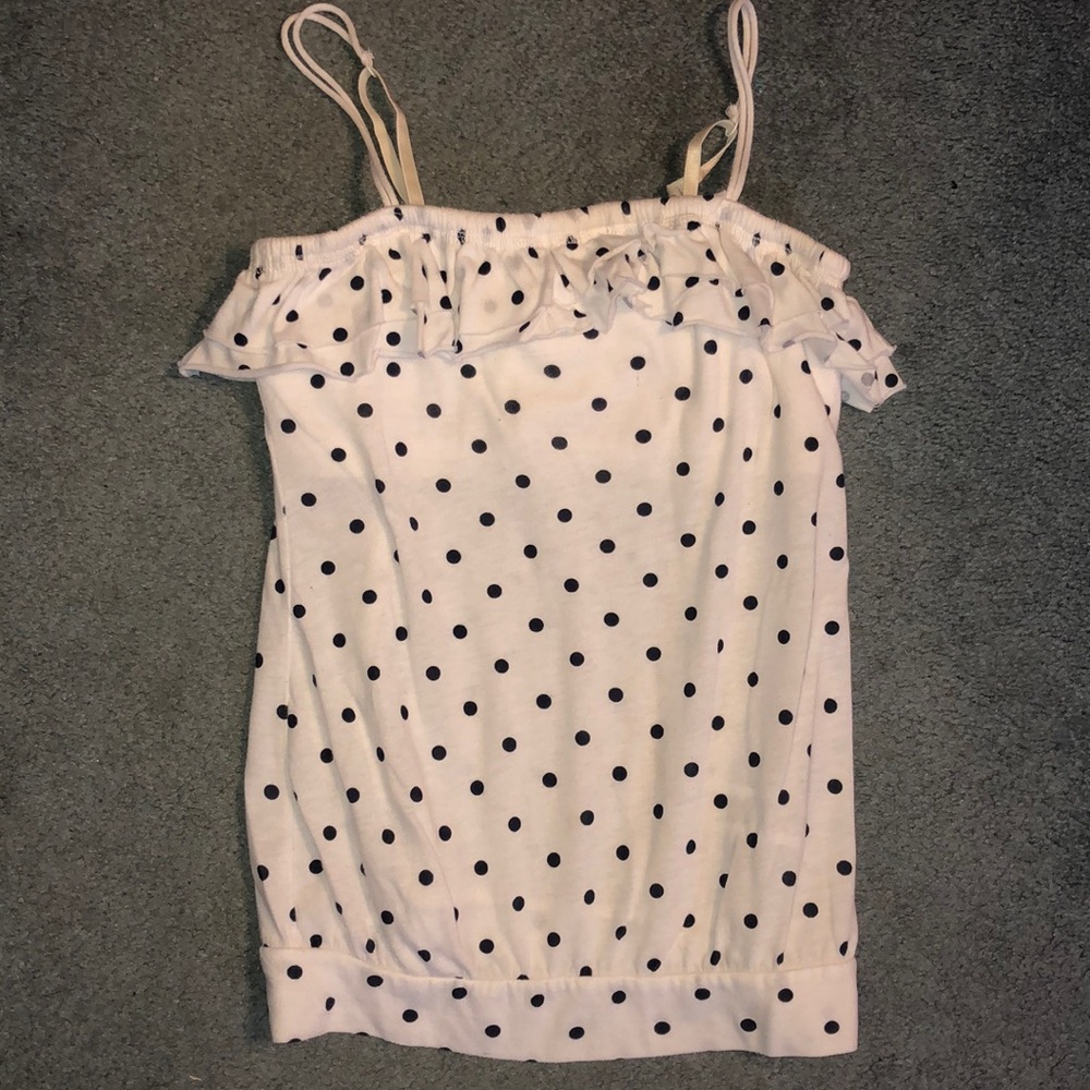 🔥4/$15🔥 Aeropostale ruffle tank w/built in bra